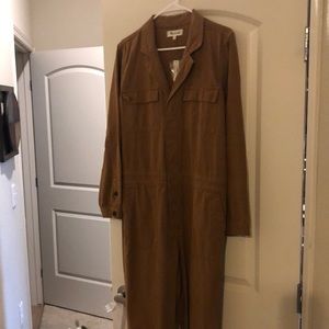 Brand new with tags Madewell brown jumpsuit.